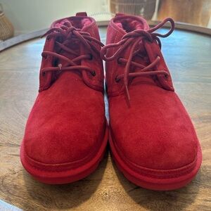 NEW no box Red Suede UGG Neumal Chukka Boots (unisex)